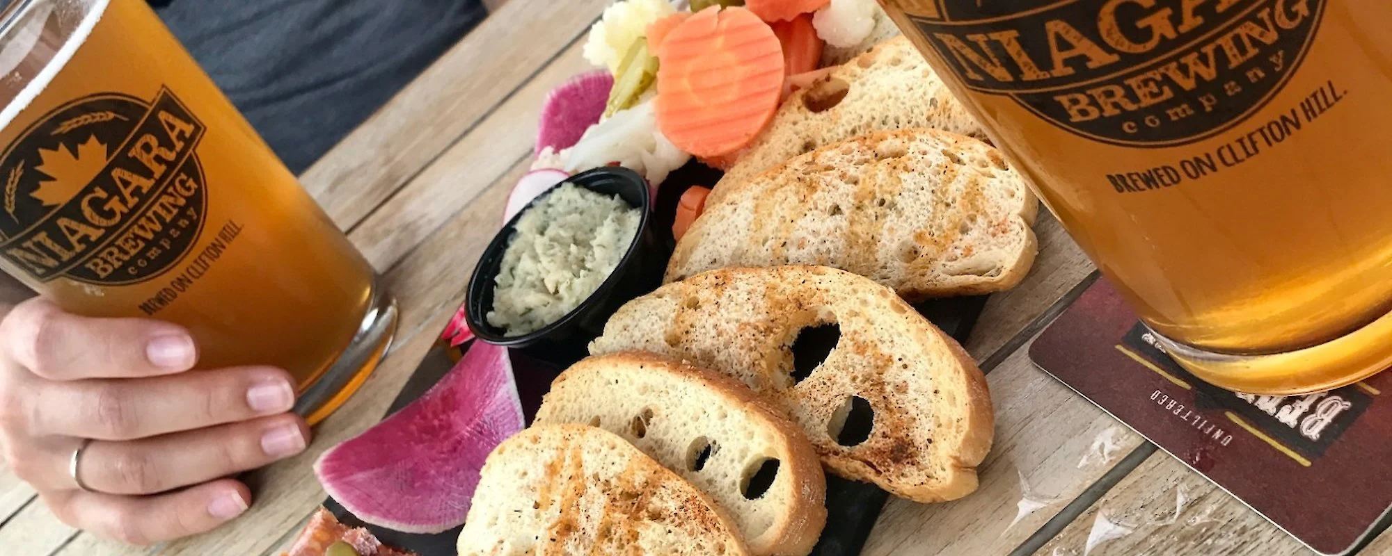 light food and beers